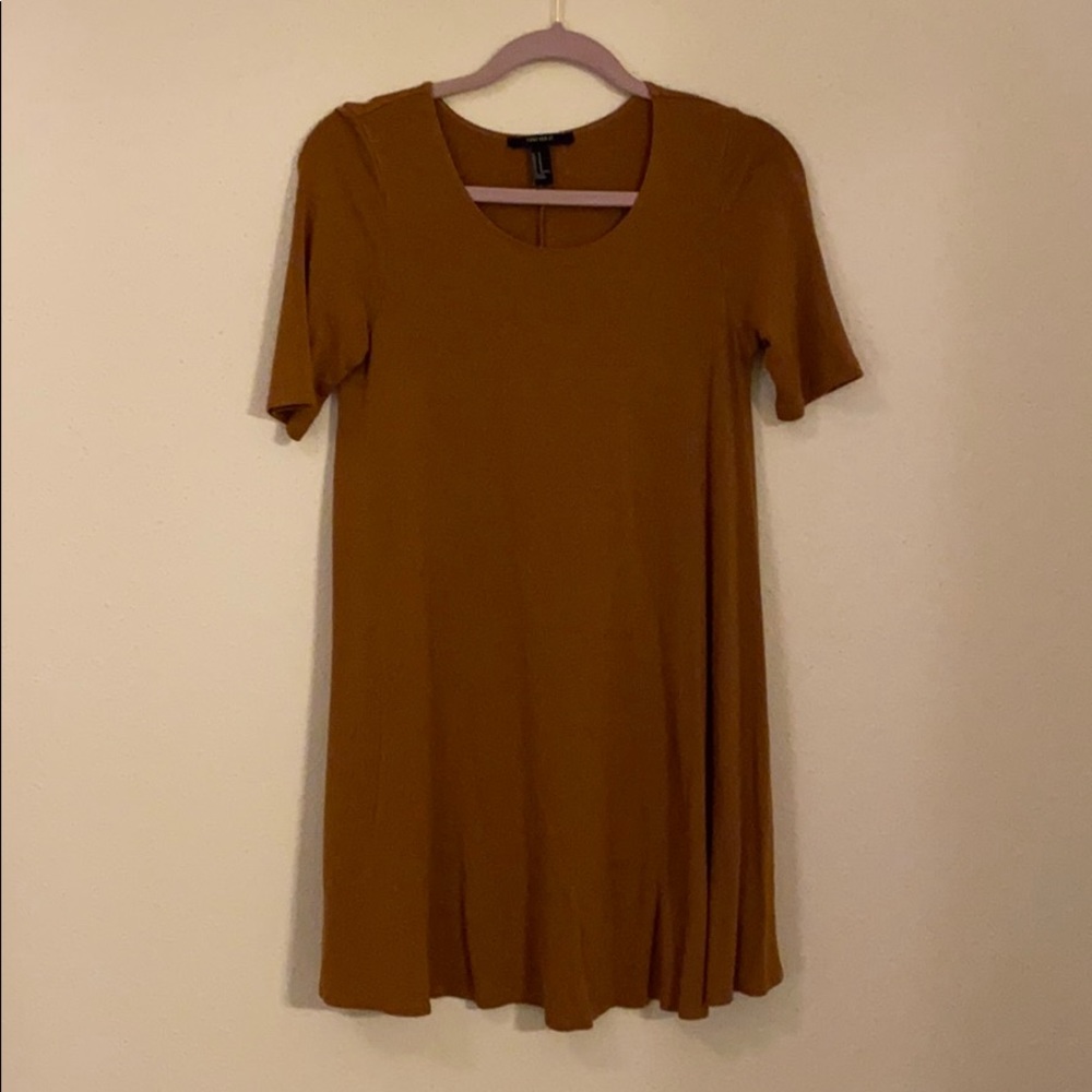Camel Shift Dress